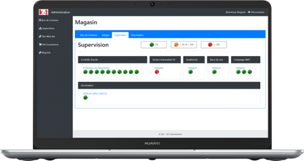 Ecran de supervision dataket